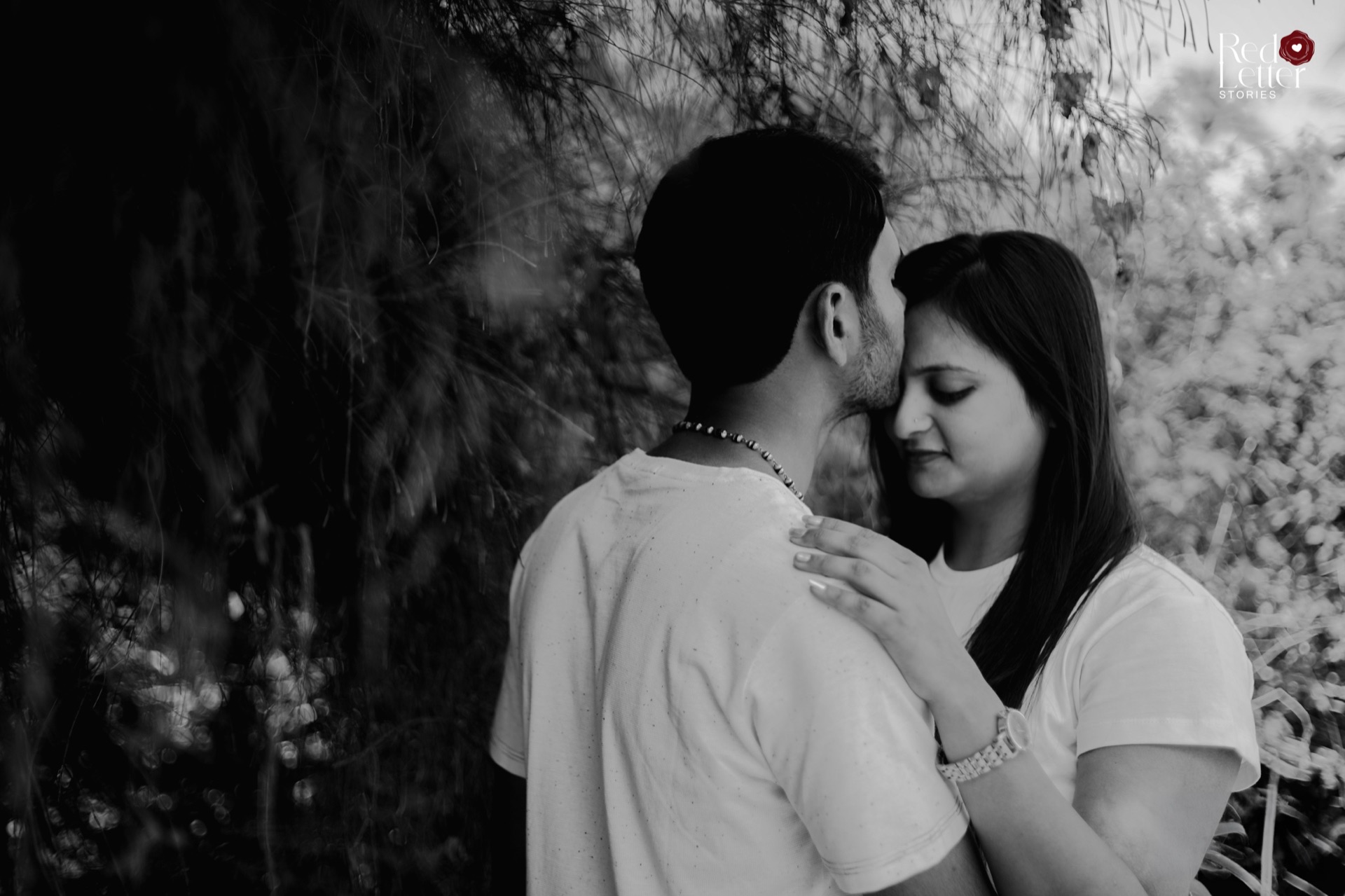 Dusk couple portrait